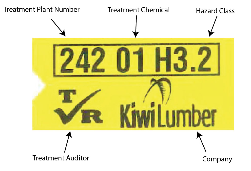 Kiwi Lumber Treatment Tag